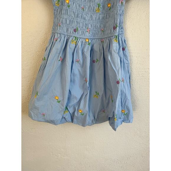 Anthropologie English Factory Woman SMOCKED DRESS WITH BALLOON SLEEVES, … - Picture 7 of 14